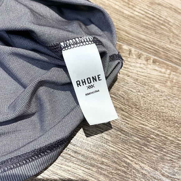 Rhone Polo Shirt Mens 2XL Gray Delta Pique Golf Performance Collar XXL - Picture 10 of 12